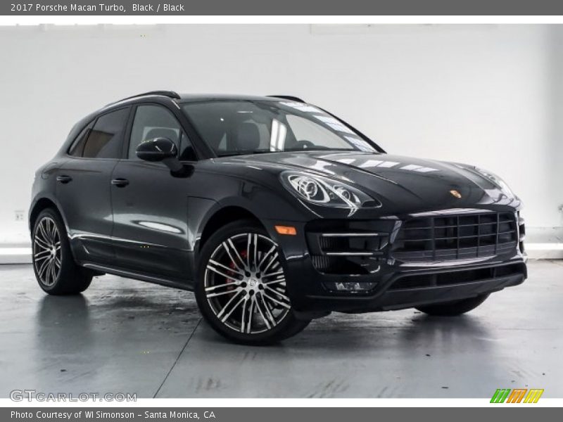 Black / Black 2017 Porsche Macan Turbo