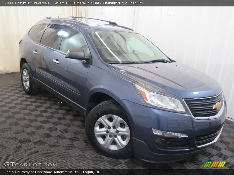 Atlantis Blue Metallic / Dark Titanium/Light Titanium 2014 Chevrolet Traverse LS