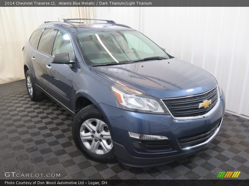 Atlantis Blue Metallic / Dark Titanium/Light Titanium 2014 Chevrolet Traverse LS