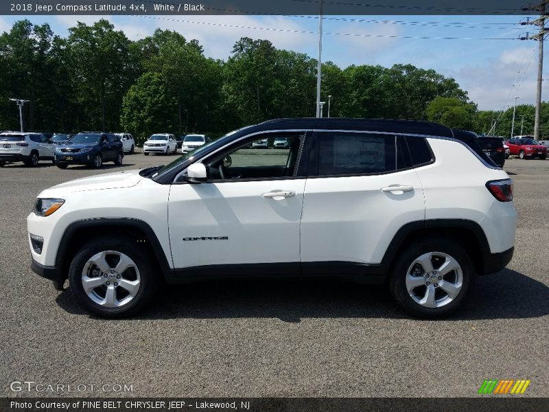 White / Black 2018 Jeep Compass Latitude 4x4