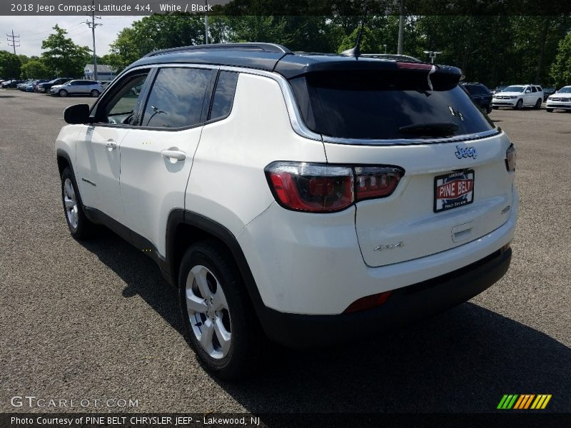 White / Black 2018 Jeep Compass Latitude 4x4