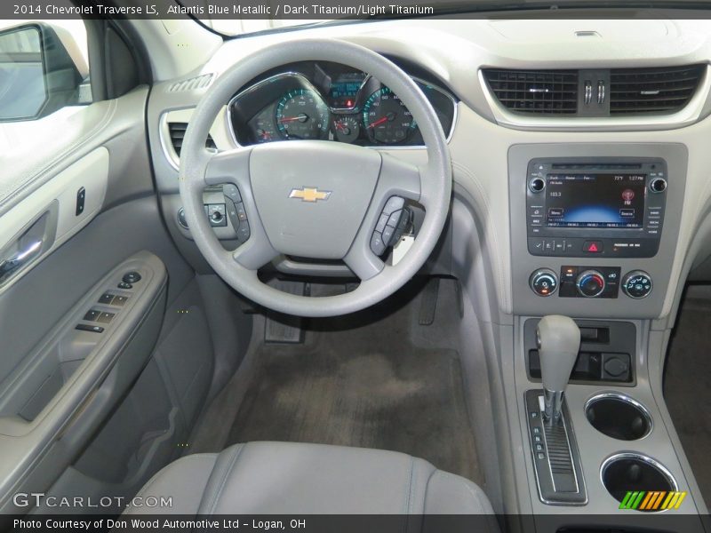 Atlantis Blue Metallic / Dark Titanium/Light Titanium 2014 Chevrolet Traverse LS