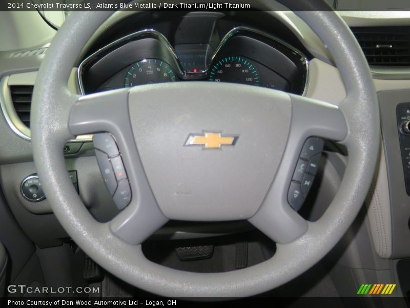 Atlantis Blue Metallic / Dark Titanium/Light Titanium 2014 Chevrolet Traverse LS