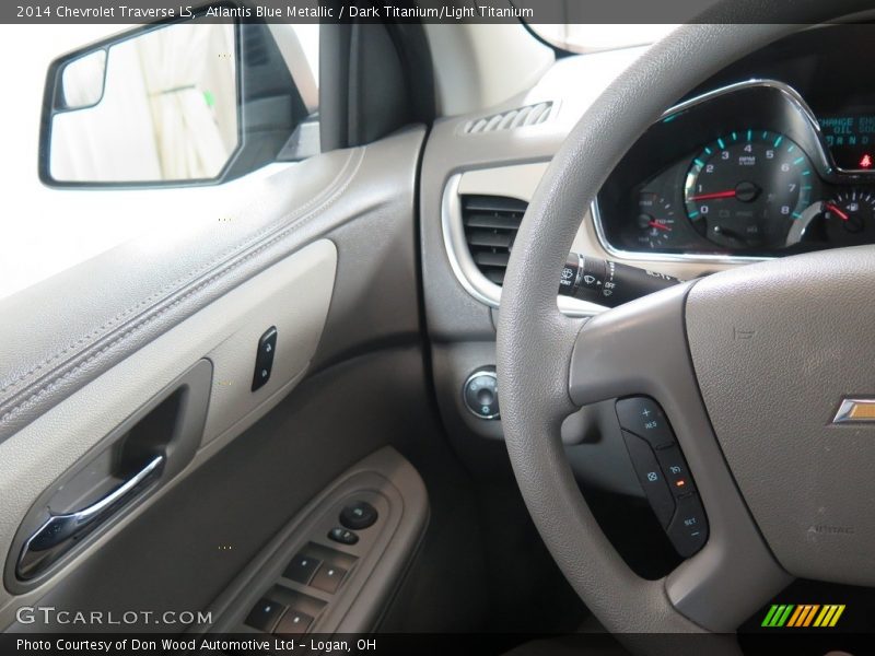 Atlantis Blue Metallic / Dark Titanium/Light Titanium 2014 Chevrolet Traverse LS