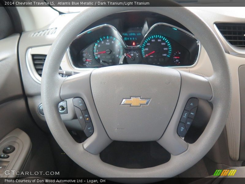 Atlantis Blue Metallic / Dark Titanium/Light Titanium 2014 Chevrolet Traverse LS