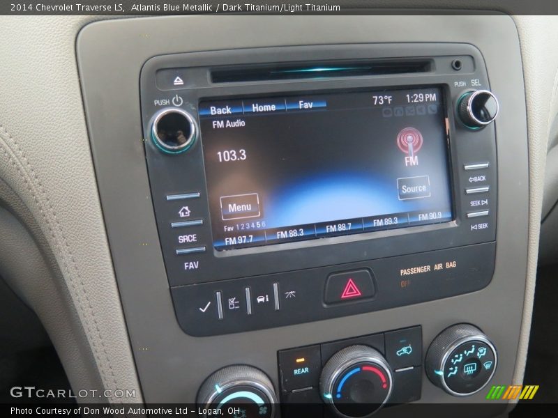 Atlantis Blue Metallic / Dark Titanium/Light Titanium 2014 Chevrolet Traverse LS