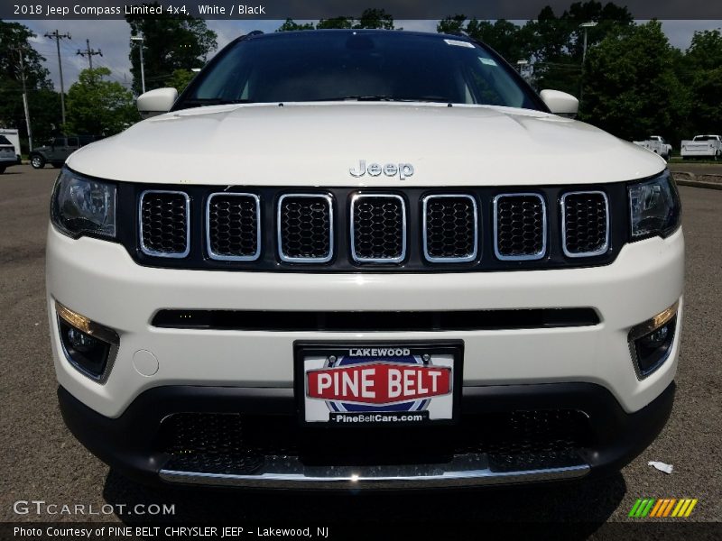 White / Black 2018 Jeep Compass Limited 4x4