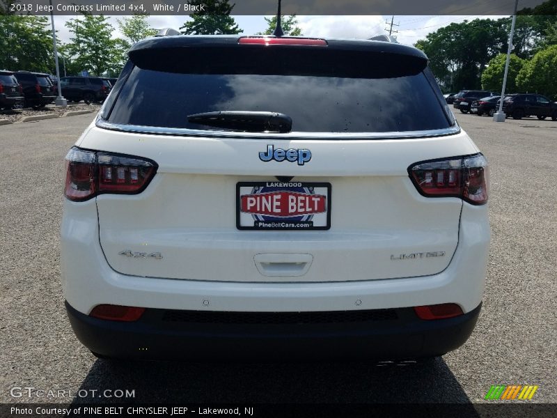 White / Black 2018 Jeep Compass Limited 4x4