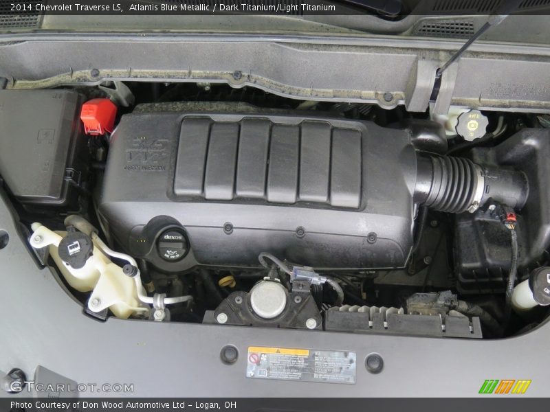 Atlantis Blue Metallic / Dark Titanium/Light Titanium 2014 Chevrolet Traverse LS