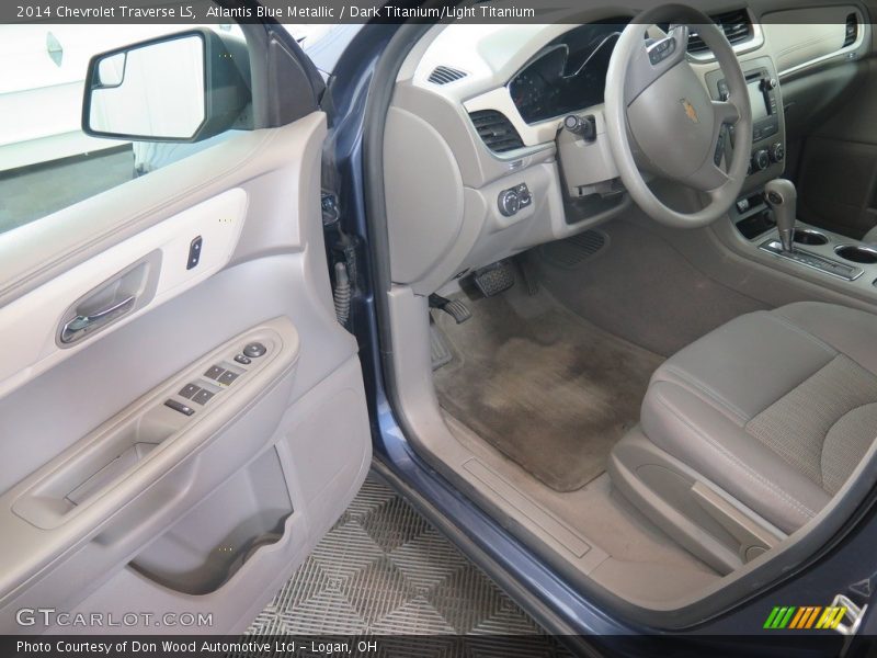 Atlantis Blue Metallic / Dark Titanium/Light Titanium 2014 Chevrolet Traverse LS