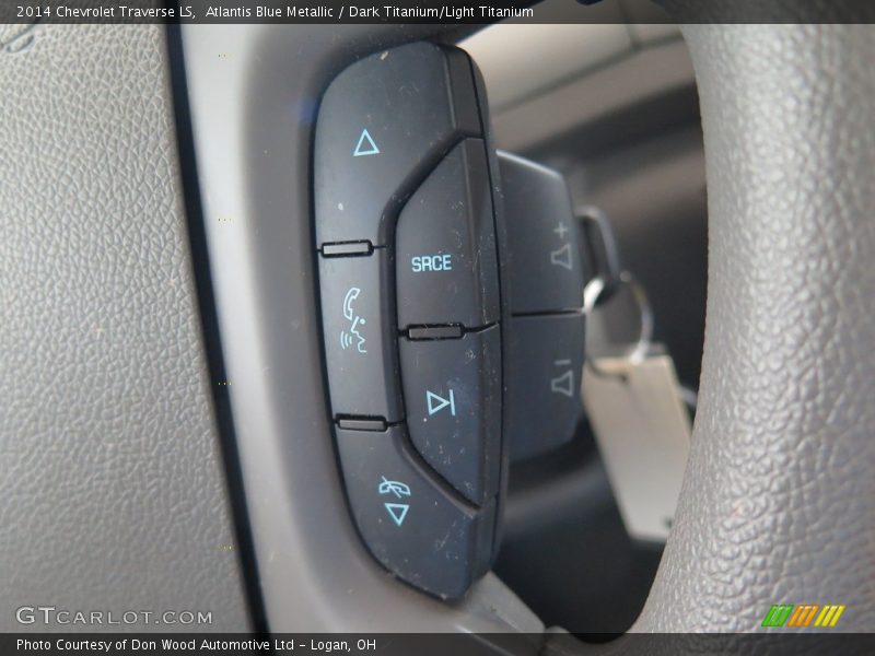 Atlantis Blue Metallic / Dark Titanium/Light Titanium 2014 Chevrolet Traverse LS
