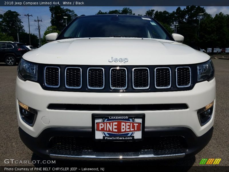 White / Black 2018 Jeep Compass Limited 4x4