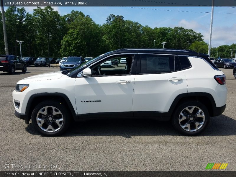 White / Black 2018 Jeep Compass Limited 4x4