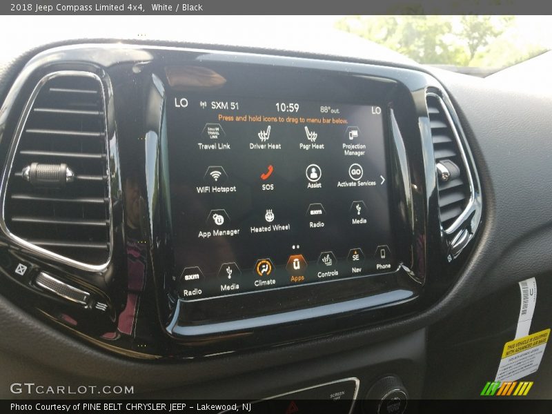 White / Black 2018 Jeep Compass Limited 4x4