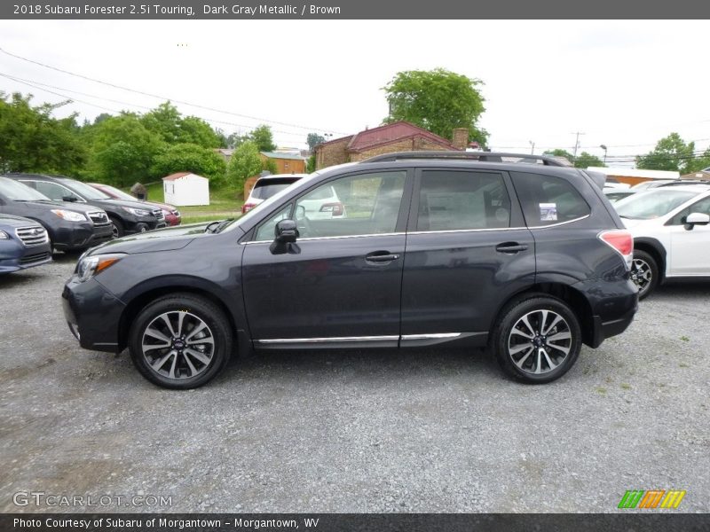 Dark Gray Metallic / Brown 2018 Subaru Forester 2.5i Touring