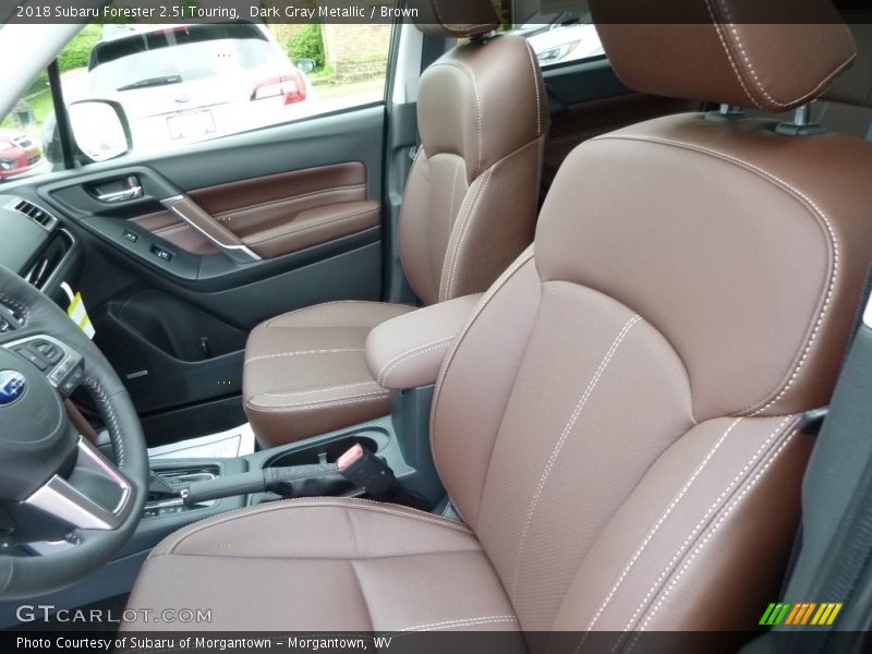 Dark Gray Metallic / Brown 2018 Subaru Forester 2.5i Touring