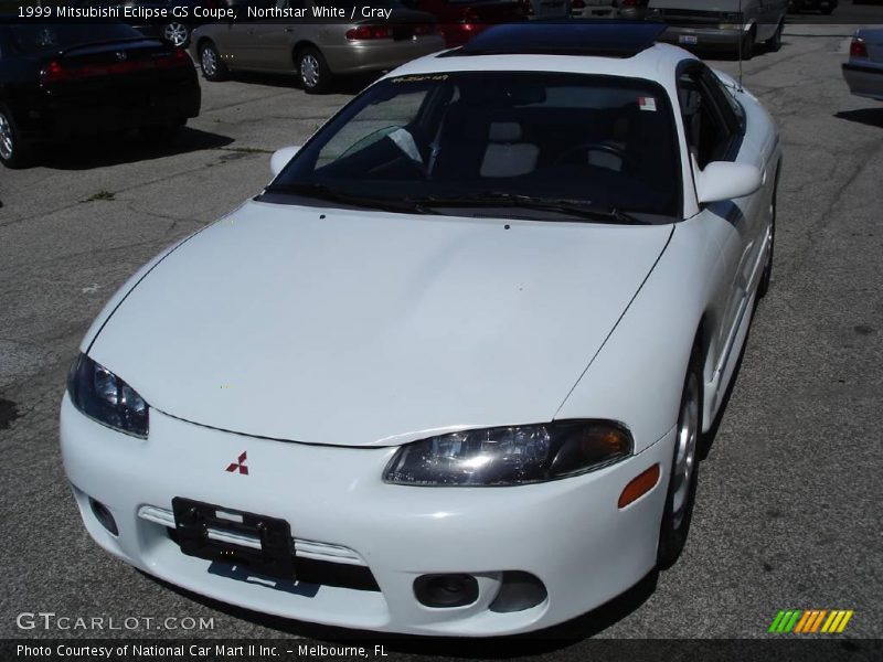 Northstar White / Gray 1999 Mitsubishi Eclipse GS Coupe