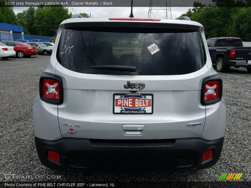 Glacier Metallic / Black 2018 Jeep Renegade Latitude 4x4