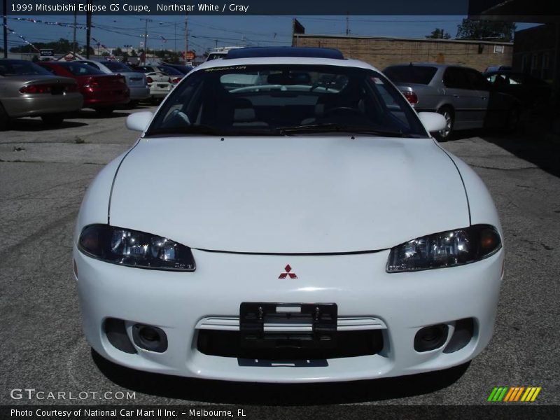 Northstar White / Gray 1999 Mitsubishi Eclipse GS Coupe