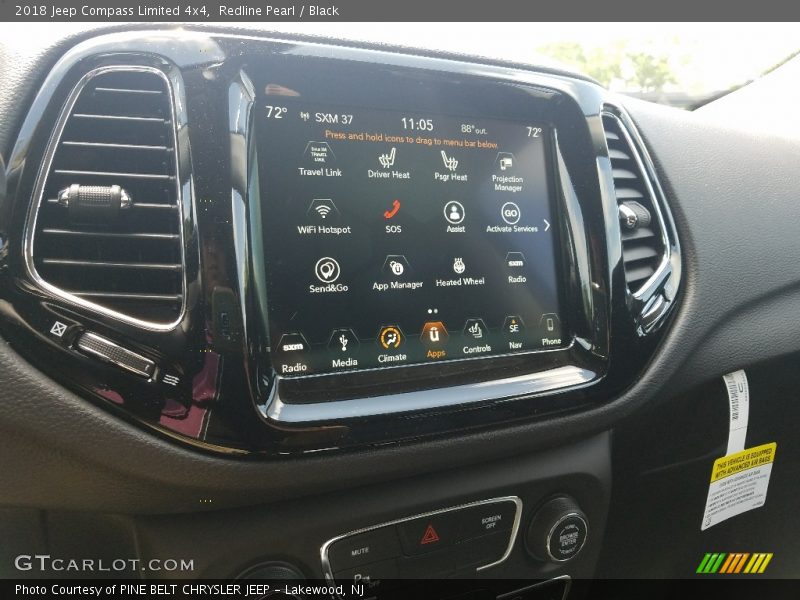 Redline Pearl / Black 2018 Jeep Compass Limited 4x4