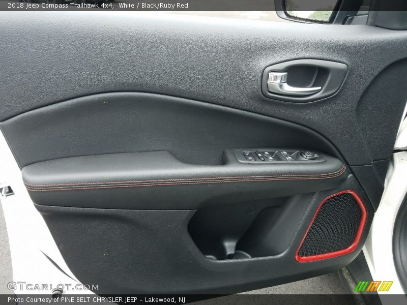 White / Black/Ruby Red 2018 Jeep Compass Trailhawk 4x4