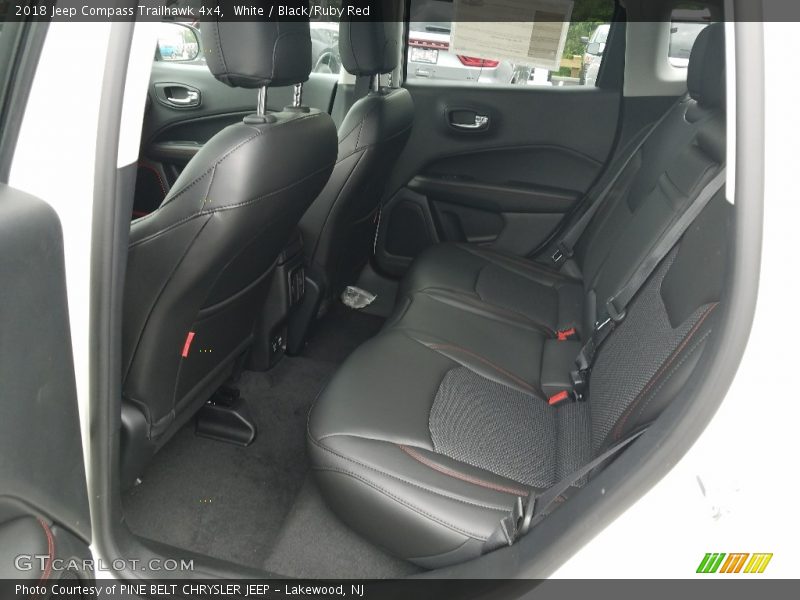 White / Black/Ruby Red 2018 Jeep Compass Trailhawk 4x4
