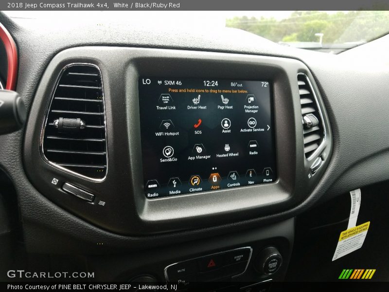 White / Black/Ruby Red 2018 Jeep Compass Trailhawk 4x4