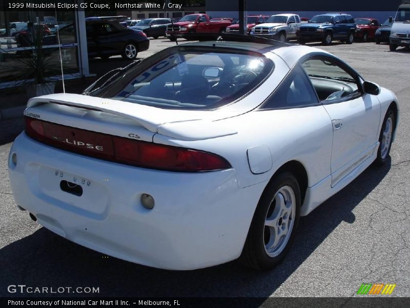 Northstar White / Gray 1999 Mitsubishi Eclipse GS Coupe