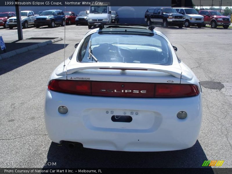 Northstar White / Gray 1999 Mitsubishi Eclipse GS Coupe