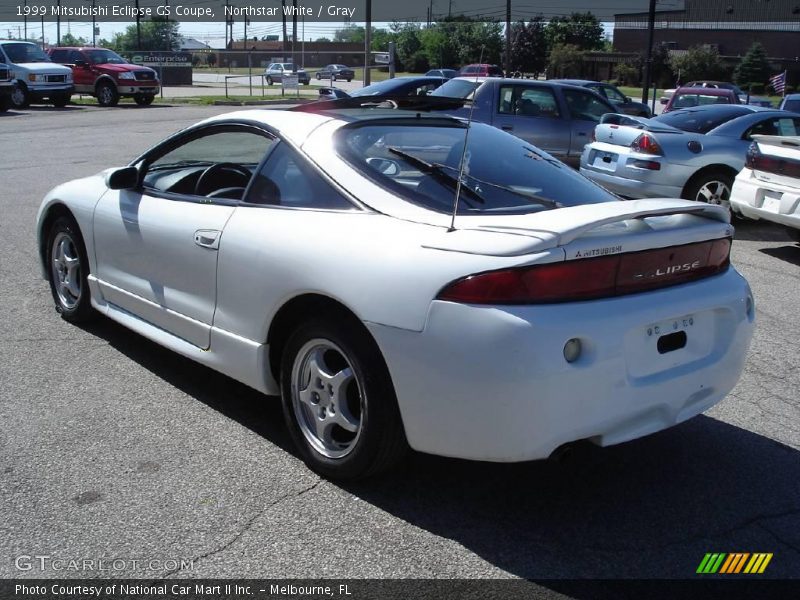 Northstar White / Gray 1999 Mitsubishi Eclipse GS Coupe