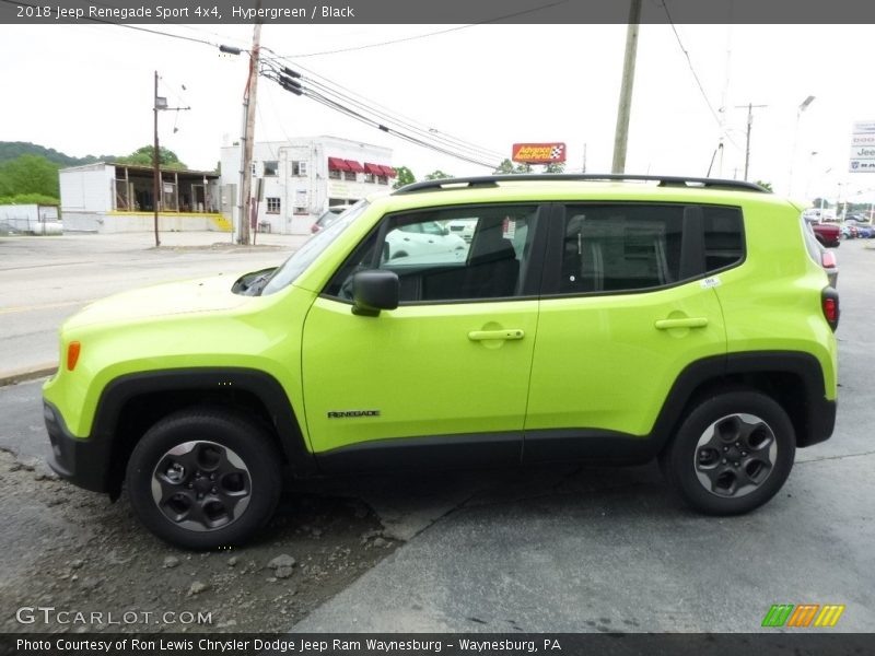 Hypergreen / Black 2018 Jeep Renegade Sport 4x4