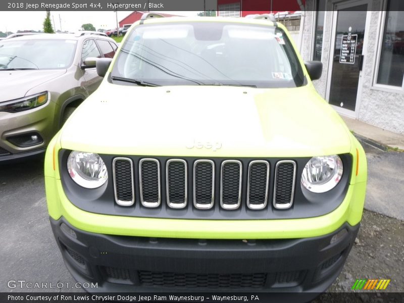 Hypergreen / Black 2018 Jeep Renegade Sport 4x4