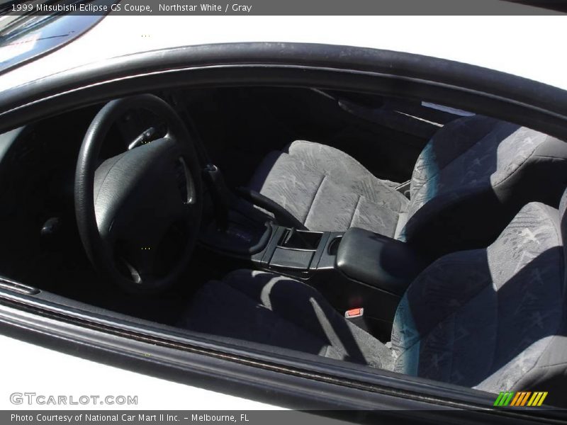 Northstar White / Gray 1999 Mitsubishi Eclipse GS Coupe