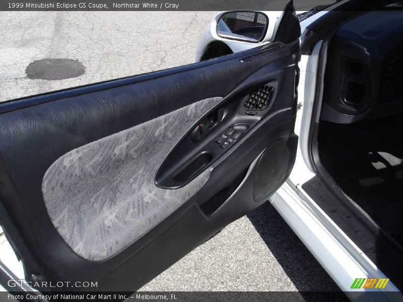 Northstar White / Gray 1999 Mitsubishi Eclipse GS Coupe