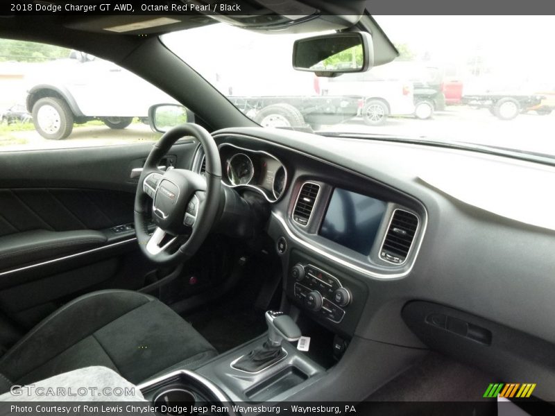 Octane Red Pearl / Black 2018 Dodge Charger GT AWD