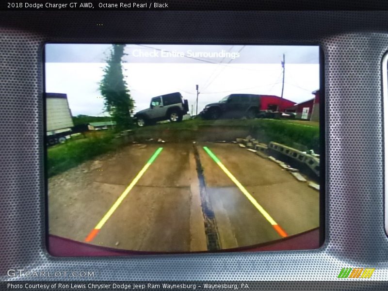 Octane Red Pearl / Black 2018 Dodge Charger GT AWD