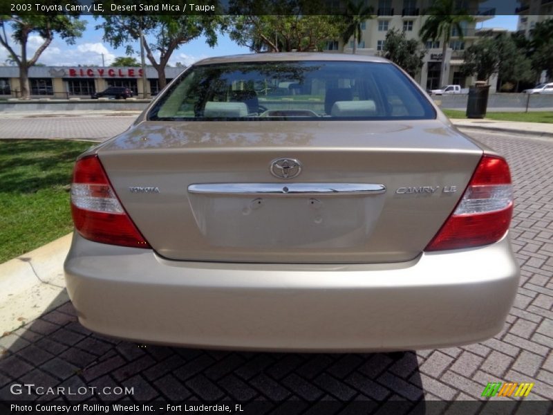 Desert Sand Mica / Taupe 2003 Toyota Camry LE
