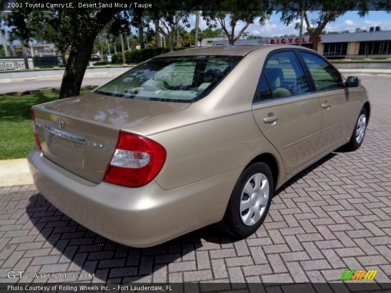 Desert Sand Mica / Taupe 2003 Toyota Camry LE