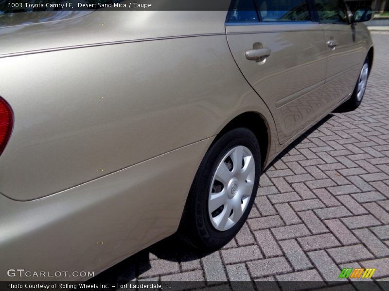 Desert Sand Mica / Taupe 2003 Toyota Camry LE