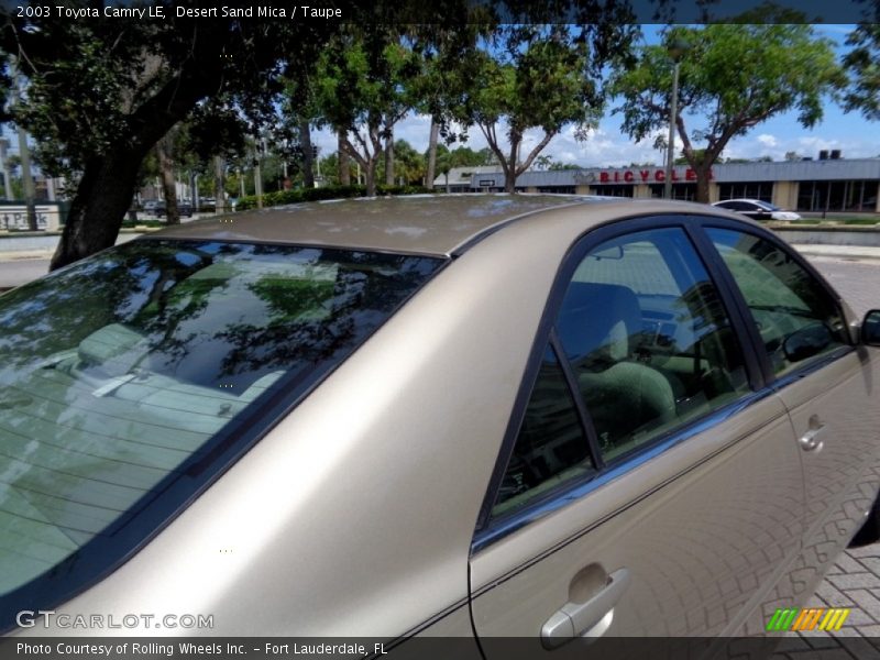 Desert Sand Mica / Taupe 2003 Toyota Camry LE