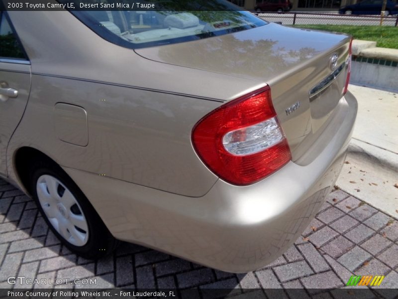 Desert Sand Mica / Taupe 2003 Toyota Camry LE