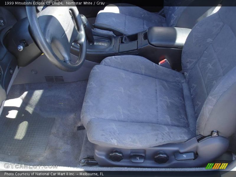 Northstar White / Gray 1999 Mitsubishi Eclipse GS Coupe