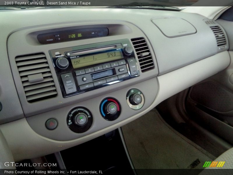 Desert Sand Mica / Taupe 2003 Toyota Camry LE