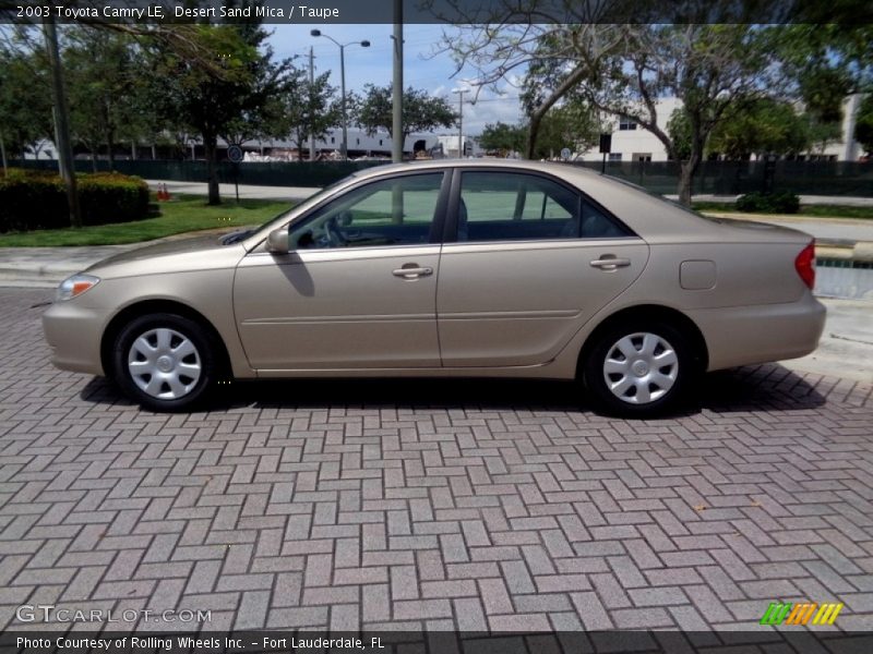 Desert Sand Mica / Taupe 2003 Toyota Camry LE