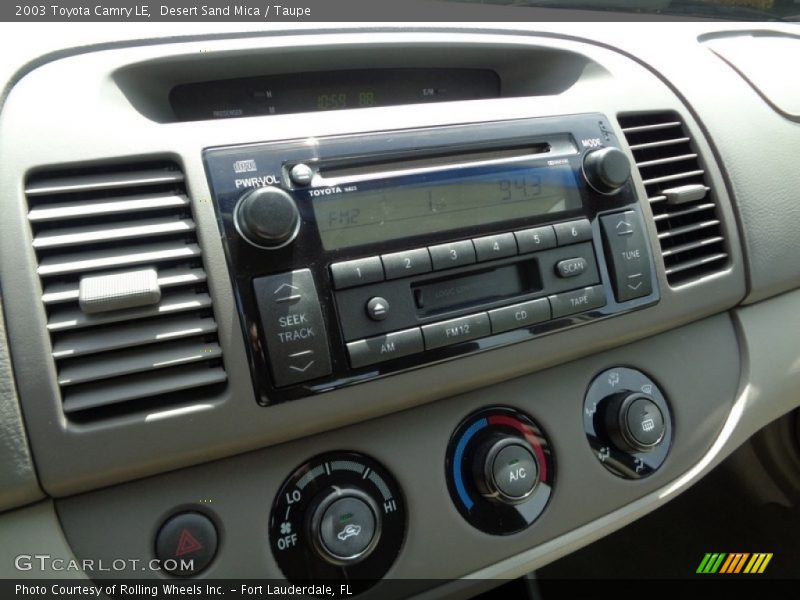 Desert Sand Mica / Taupe 2003 Toyota Camry LE