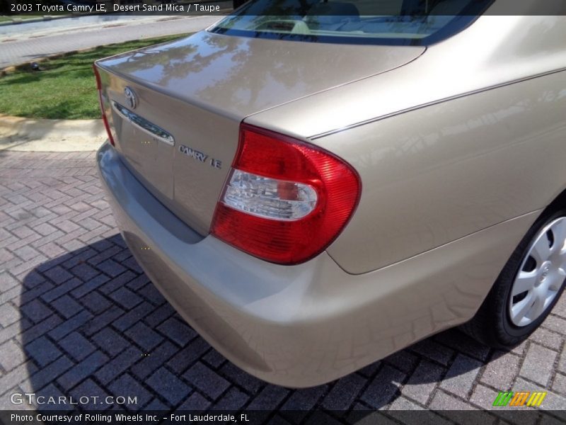 Desert Sand Mica / Taupe 2003 Toyota Camry LE