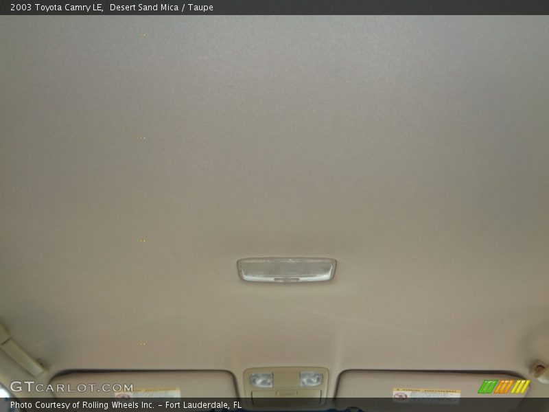 Desert Sand Mica / Taupe 2003 Toyota Camry LE