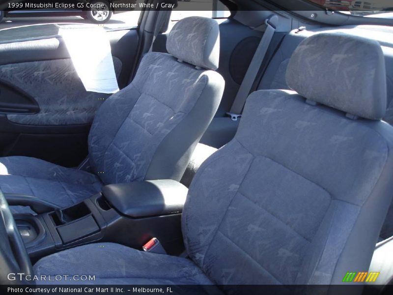 Northstar White / Gray 1999 Mitsubishi Eclipse GS Coupe
