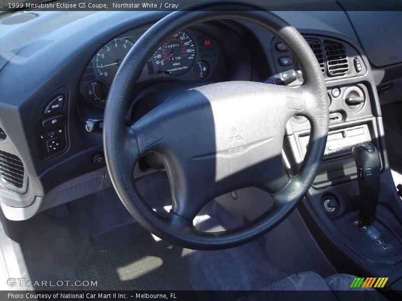 Northstar White / Gray 1999 Mitsubishi Eclipse GS Coupe