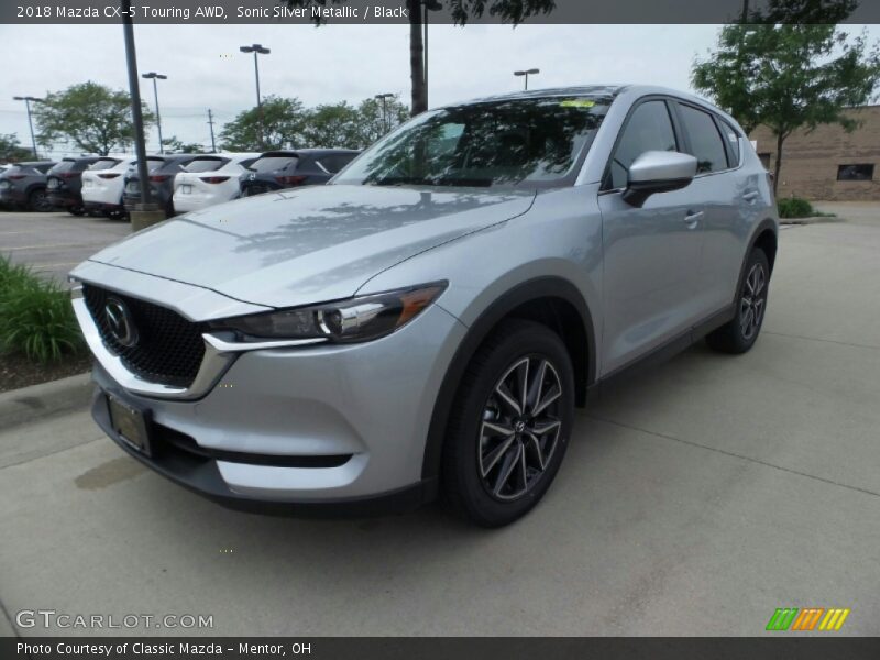 Sonic Silver Metallic / Black 2018 Mazda CX-5 Touring AWD